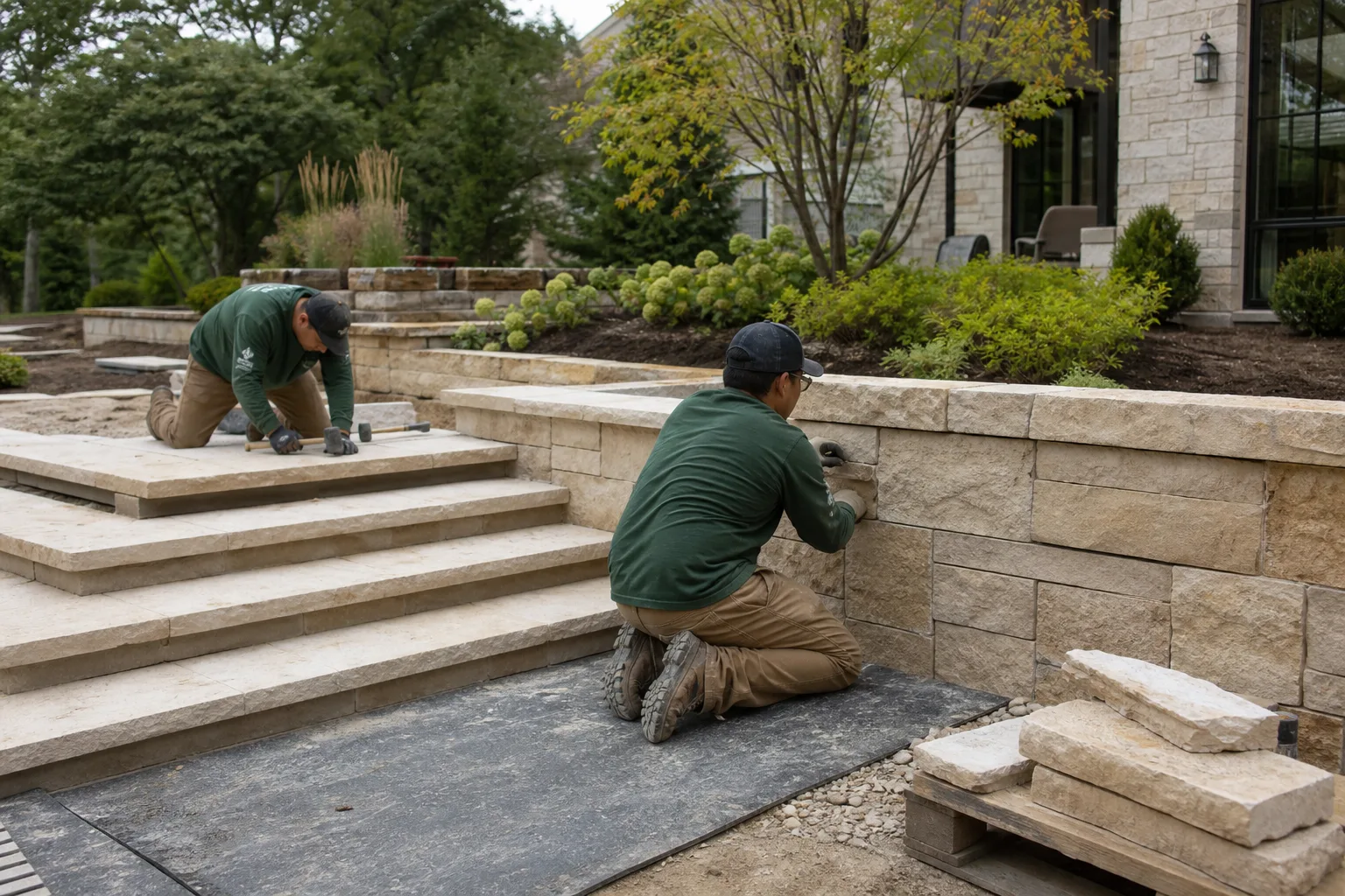 Fictional stone installation